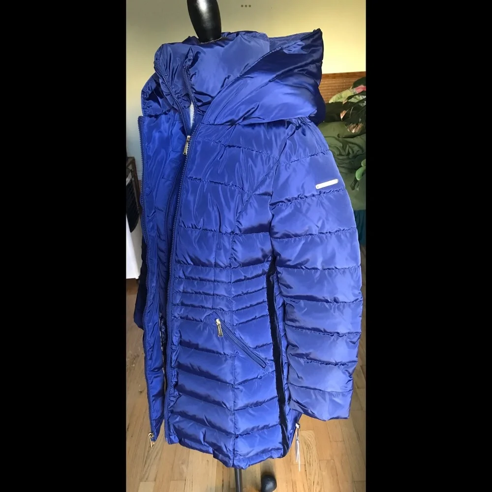 Laundry by Shelli Segal Gorgeous Blue Parka/Puffer Coat “S” NWTs